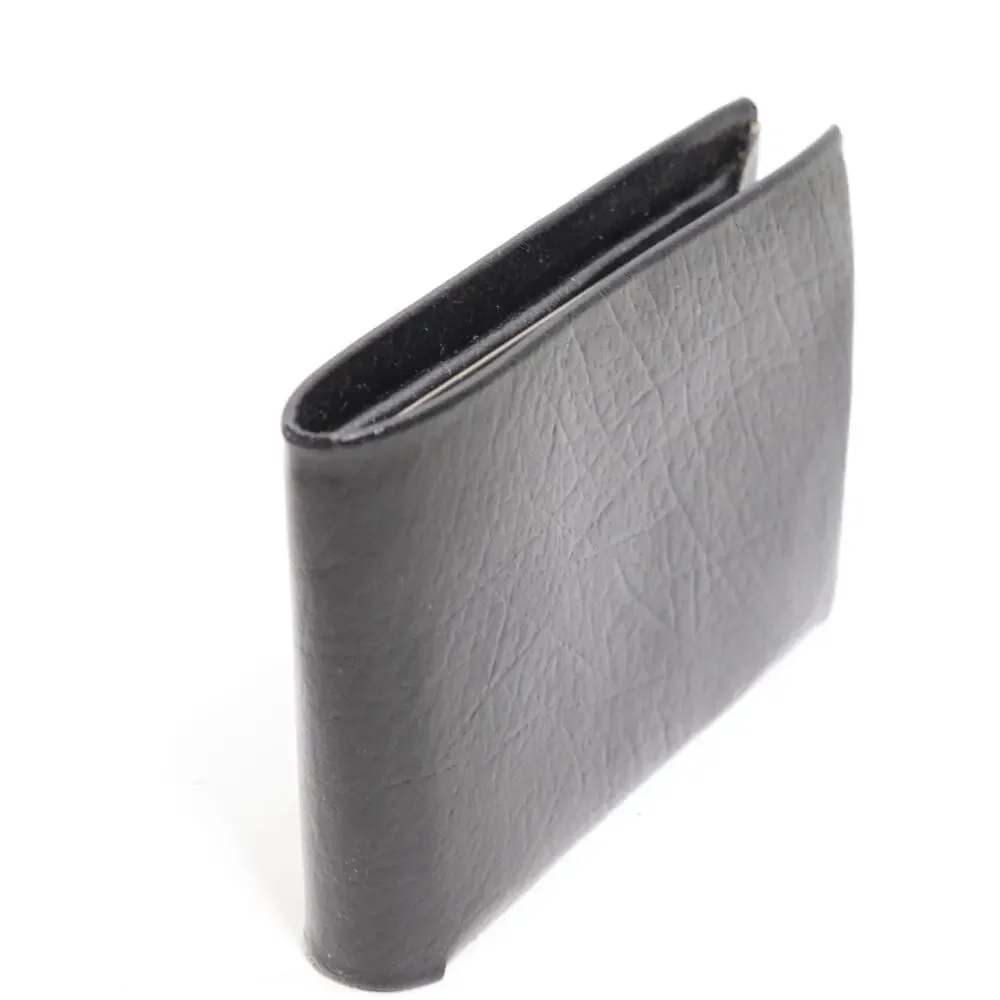 Vintage Genuine Leather Wallet Men S Bifold Bi-fold Black Pebbled ID Cards Cash